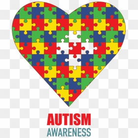 Transparent Autism Heart Png - Autism Puzzle Piece Heart, Png Download - puzzle piece png