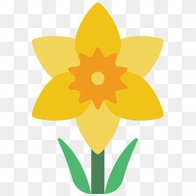 Image - Daffodil Flat Icon, HD Png Download - flower emoji png