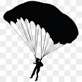Png Parachute Illustration - Parachute Silhouette Png, Transparent Png - parachute png