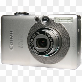 Canon Digital Ixus 50 Front - Canon Digital Ixus 50, HD Png Download - camera flash png