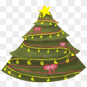 Transparent Christmas Tree Vector Png - Display Board Decoration On Christmas, Png Download - christmas tree vector png