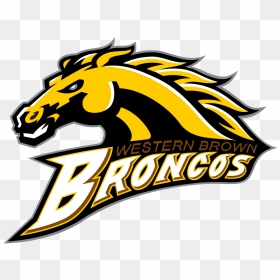 The Western Brown Youth Football Broncos - Western Brown Ohio Mascot, HD Png Download - broncos logo png