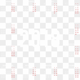 2018 Calendar Png , Png Download, Transparent Png - 2018 calendar png