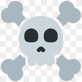 Skull And Crossbones - Skull And Crossbones Emoji, HD Png Download - skull emoji png