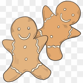 Gingerbread Men Clipart, HD Png Download - gingerbread man png