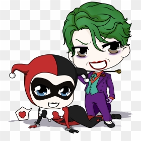 Harley And The Joker Alias Smilexvillainco By Mibu - Harley Quinn And Joker Clipart, HD Png Download - the joker png