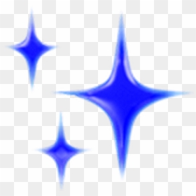 Emoji Emojisticker Blue Sparkles - Blue Sparkle Emoji Png, Transparent Png - fire sparkles png