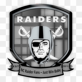 Nc Raider Fans Logo Oakland Raiders Logo, Raiders Fans, - Oakland Raiders Logo, HD Png Download - raiders logo png