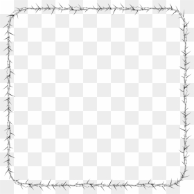 Picture Frame,line Art,square - Thorn Border Clipart, HD Png Download - thorns png