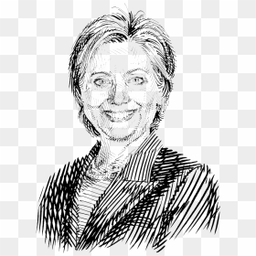 Hillary Clinton Line Art, HD Png Download - hillary clinton png