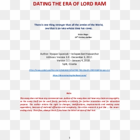 Document, HD Png Download - lord ram png