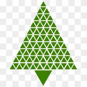 Christmas Tree, Christmas, Tree, Green Tree - Heart Shape From Triangle, HD Png Download - christmas tree vector png