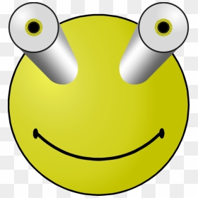 Emoticon,smiley,yellow - Emoticon Clip Art Of Smiley, HD Png Download - eye emoji png