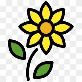 Flower With 8 Petals Transparent, HD Png Download - flower emoji png