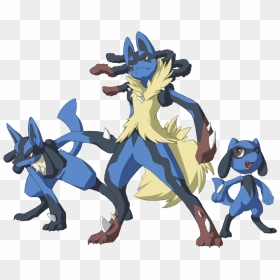 Mega Lucario Evolution, HD Png Download - lucario png