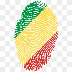 Congo Flag Fingerprint Country - Country Fingerprint, HD Png Download - indian flag hd png
