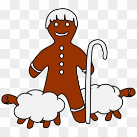 Gingerbread Man Sheep, HD Png Download - gingerbread man png