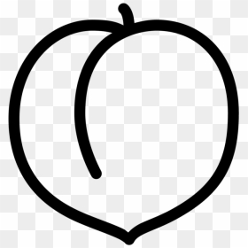 Peach Emoji With Crown Clipart Png Black And White - Peach Clipart Black And White, Transparent Png - crown emoji png