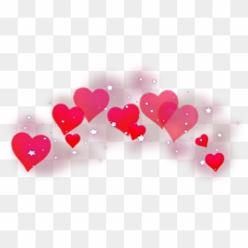#hearts #red #redhearts #sparkles #heartcrown #freetoedit - Black Heart Crowns Png, Transparent Png - fire sparkles png