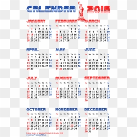 Transparent 2018 Calendar Png - Us Calendar 2018, Png Download - 2018 calendar png