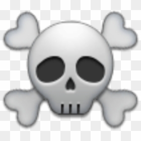 #mq #grey #skull #skulls #emoji - Skull Emoji, HD Png Download - skull emoji png