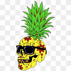 Clipart Skull Pineapple - Pineapple Skull Png, Transparent Png - skull emoji png