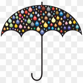 Line,fashion Accessory,rain - Rain Drop Umbrella Clip Art, HD Png Download - rain png images