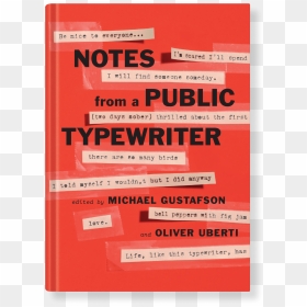 Notes From A Public Typewriter - Paper, HD Png Download - typewriter png