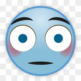 Sky Blue Emoji Png File - Smiley, Transparent Png - eye emoji png