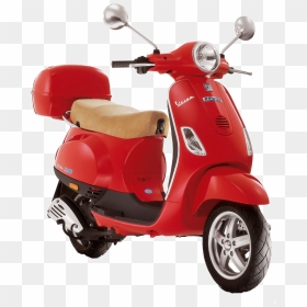 Red Scooter Png Image - Vespa Moto Png, Transparent Png - scooty png