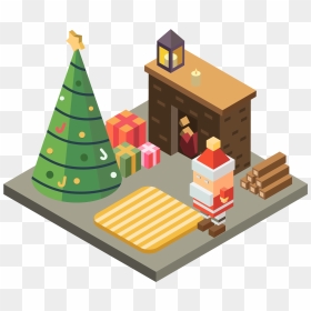 5d Christmas Cartoon Match Png And Vector Image - Christmas Tree, Transparent Png - christmas tree vector png