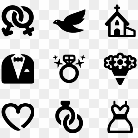 Wedding Icons Png, Transparent Png - wedding text png