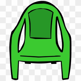 Green Plastic Chair - Clip Art, HD Png Download - plastic chair png