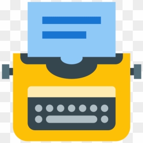 Icon Typewriter Png Clipart , Png Download - Icon For Blog Png, Transparent Png - typewriter png