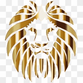 Lion Clipart Golden Lion - Gold Lion Logo Design, HD Png Download - lion png hd