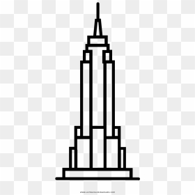 Empire State Building Coloring Page - Empire State Building Simple Drawing, HD Png Download - empire state building png