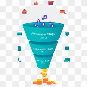 Crm Funnel Freshsales, HD Png Download - funnel png