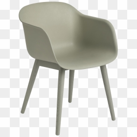 Fiber Armchair Wood Base Master Fiber Armchair Wood - Muuto Fibre Arm Chair, HD Png Download - plastic chair png