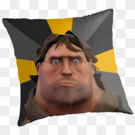 Throw Pillow , Png Download - Tf2 New Update Meme, Transparent Png - gaben png