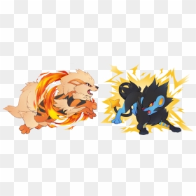 Transparent Luxray Png - Pokemon Luxray Vs Arcanine, Png Download - arcanine png