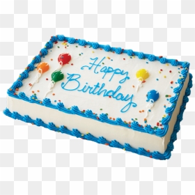 Ice Cream Party Cake - Square Ice Cream Cake, HD Png Download - 1st birthday cake png