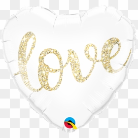 Glitter Love Heart From Flingers Party World Bristol - Love Balloon Qualatex, HD Png Download - fancy items images png