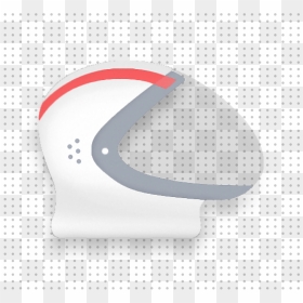 White - Crescent, HD Png Download - astronaut helmet png