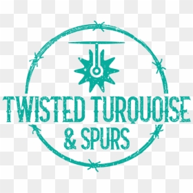 Twisted Turquoise & Spurs - Circle, HD Png Download - spurs logo png