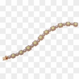 Kt Rose Gold Fancy Yellow Diamond Bracelet - Jewelry Making, HD Png Download - fancy items images png