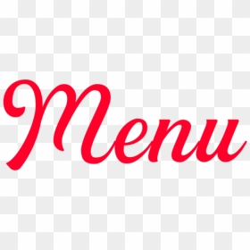 Menu - Calligraphy, HD Png Download - menu png