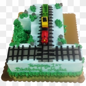Cake For 1 Year Old - Train First Birthday Cake, HD Png Download - 1st birthday cake png