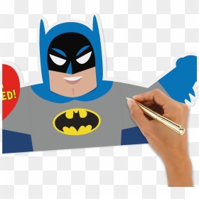 Valentine"s Day Card Dc Comics™ Batman™ Pow, HD Png Download - batman comic png