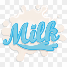 Clipart Milk Splash - Word Art Milk, HD Png Download - word png