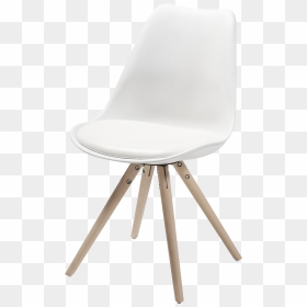 Трапезен Стол Бял, HD Png Download - plastic chair png